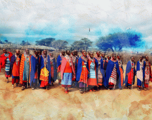 My Chosen Vessels Artist Sarah Lester Maasai Kenya Africa Art